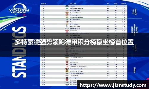 多特蒙德强势领跑德甲积分榜稳坐榜首位置